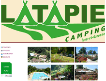 Tablet Screenshot of campinglatapie.com